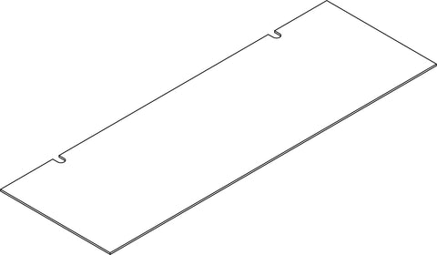 Kids Catch-All Multi-Cubby 35in Toy Organizer with Bookrack - Part 14 - Upper Back Board