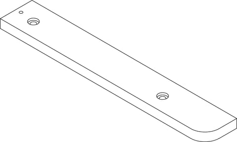 Amery 4-Tier 24in Ladder Shelf with Toy Organizer - Part 15 - Third Shelf Left Rail Board