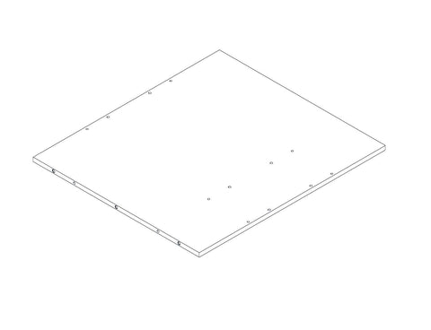 Kids Toy Storage Box with Front Bookrack - Part 04 - Bottom Board