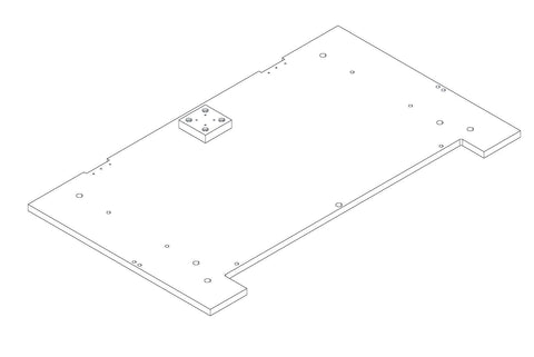 Kids Toy Storage Box with Bookracks - Part 06 - Back Panel