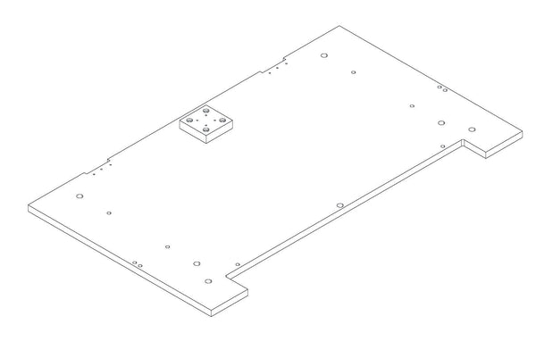 Kids Toy Storage Box with Bookracks - Part 06 - Back Panel