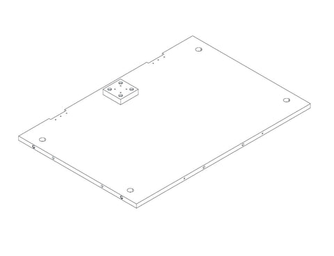 Kids Toy Storage Box with Front Bookrack - Part 06 - Back Panel