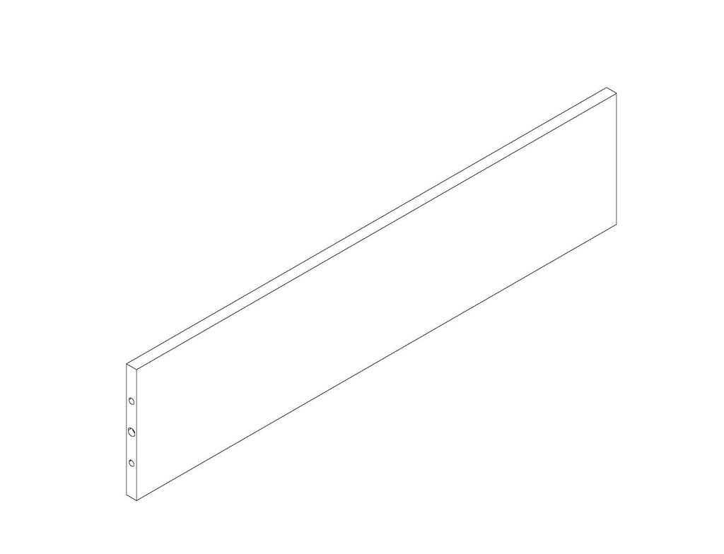 Kids Toy Storage Box with Front Bookrack - Part 07 - Front Rail
