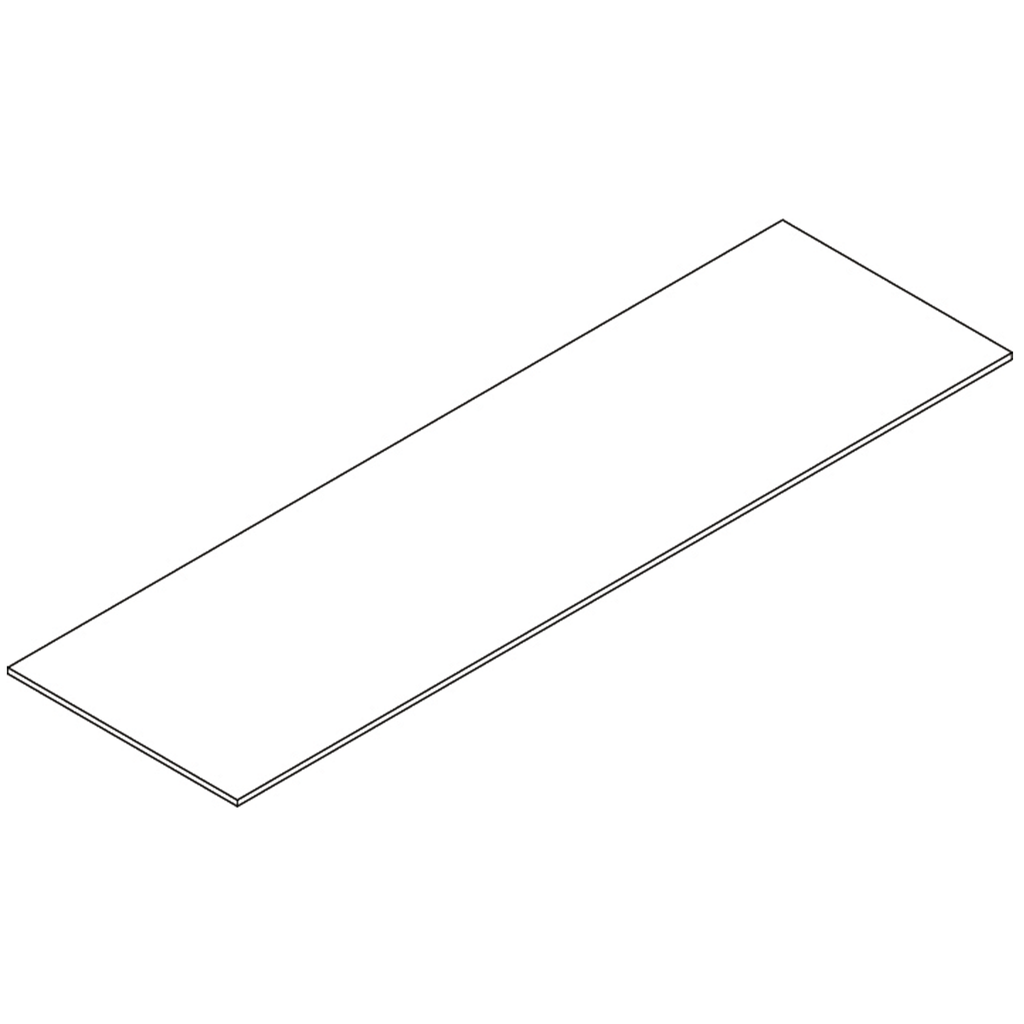 Arched Wall Shelf with 3 Hooks - Part 10 - Middle Back Board