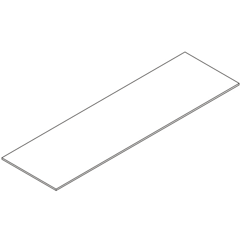 Arched Wall Shelf with 3 Hooks - Part 10 - Middle Back Board
