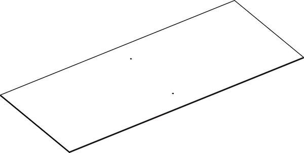 Kids Catch-All Multi-Cubby 35in Toy Organizer – Light Woodgrain - Part 10 - Lower Back Board