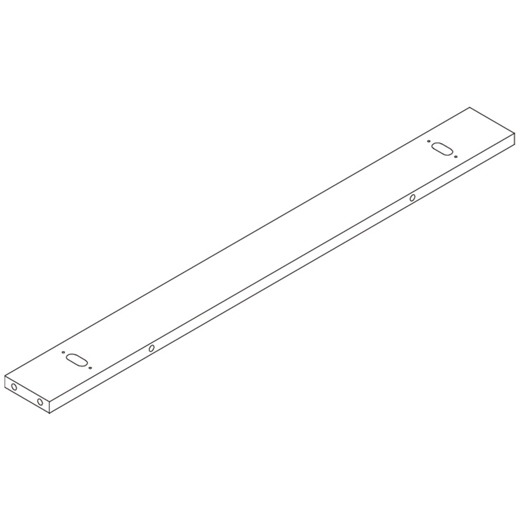 Kitchen Storage Wall Shelf with Towel Bar - Part 10 - Rear Top Cross Bar