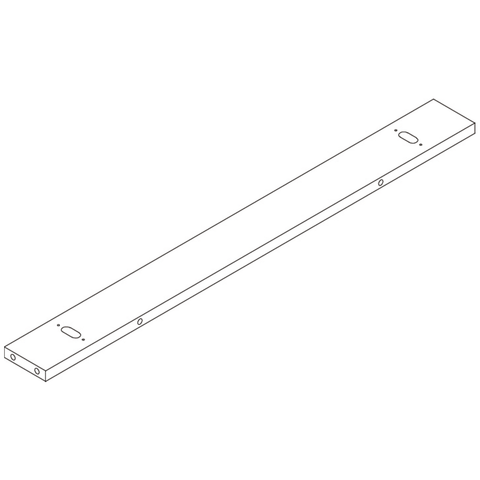 Kitchen Storage Wall Shelf with Towel Bar - Part 10 - Rear Top Cross Bar
