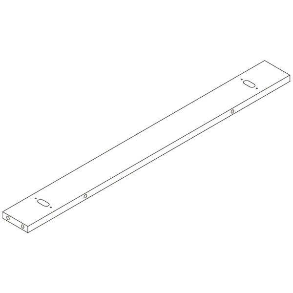 Kitchen Storage Wall Shelf with Towel Bar - Part 10 - Rear Top Cross Bar
