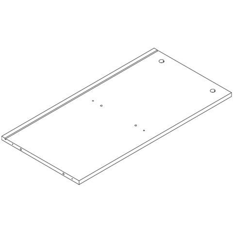 Arched 35in 6 Cubby Storage Cabinet - Part 10 - Lower Right Side Panel