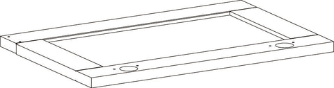 Two-Door Kitchen Wall Cabinet with Rattan Backboard - Part 11 - Left Door