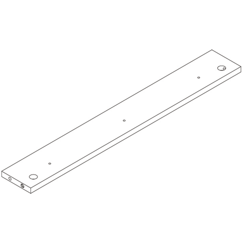 Arched Wall Shelf with 3 Hooks - Part 12 - Lower Back Board