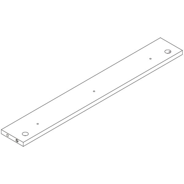 Arched Wall Shelf with 3 Hooks - Part 12 - Lower Back Board