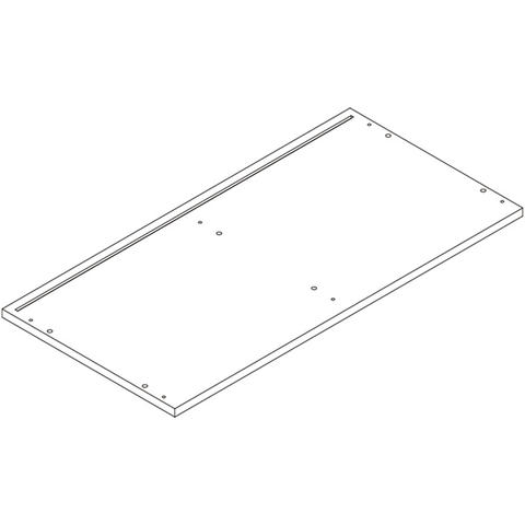 Arched 23in 4 Cubby Storage Cabinet - Part 12 - Bottom Board