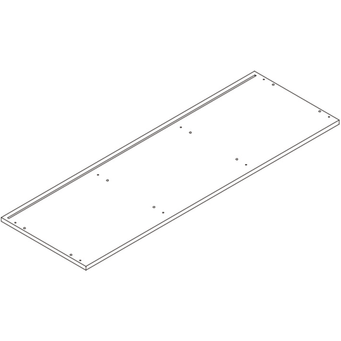 Arched 35in 6 Cubby Storage Cabinet - Part 12 - Bottom Board