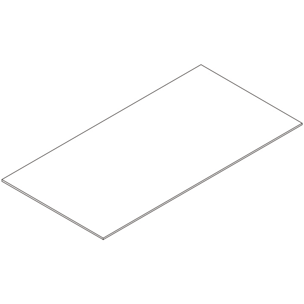 Kids Curve Appeal 46in 4 Cubby Bookcase - Part 12 - Lower Back Board