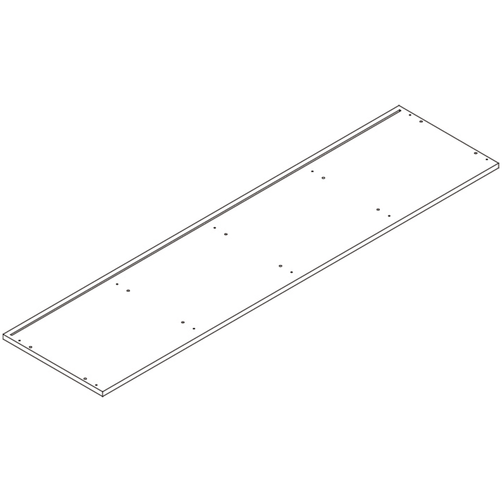 Kids Curve Appeal 46in 4 Cubby Bookcase - Part 13 - Bottom Board