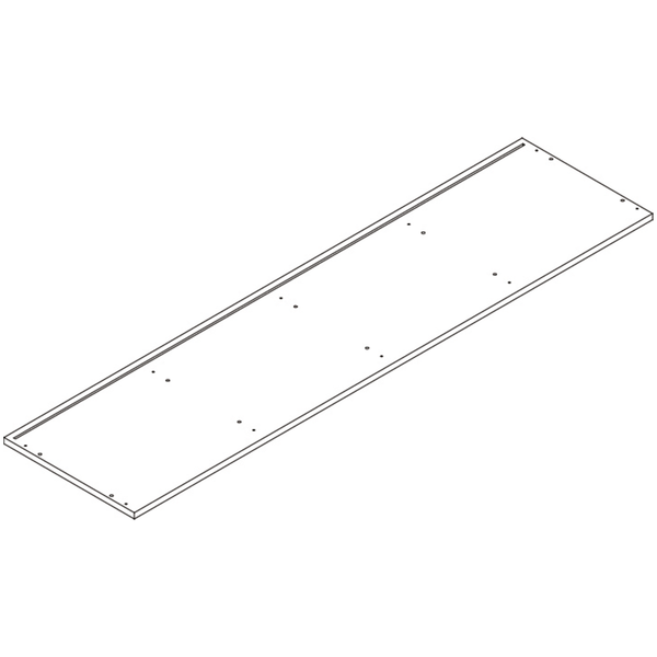 Kids Curve Appeal 46in 4 Cubby Bookcase - Part 13 - Bottom Board