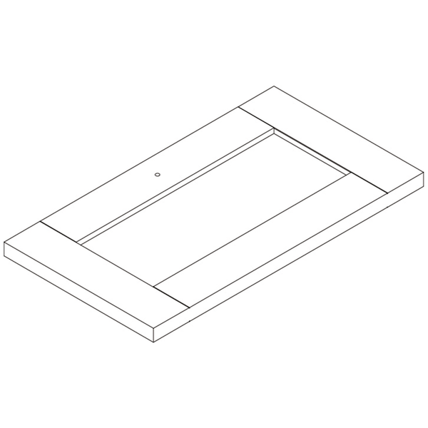 1 Door, 1 Drawer Kitchen Storage Cabinet with Open Shelves - Part 14 - Drawer Front Board