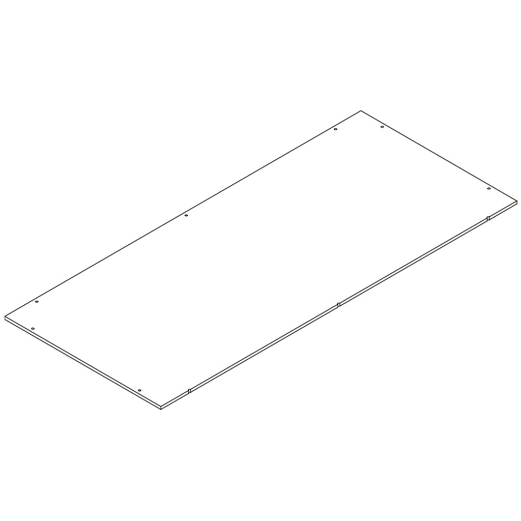Two-Door Tall Kitchen Storage Cabinet with Open Shelves - Part 16 - Lower Back Board #2