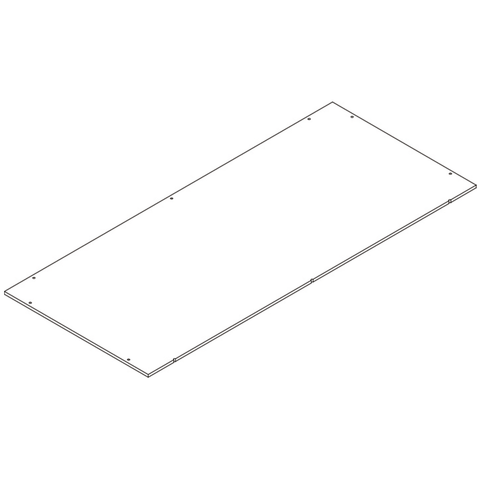 Two-Door Tall Kitchen Storage Cabinet with Open Shelves - Part 16 - Lower Back Board #2