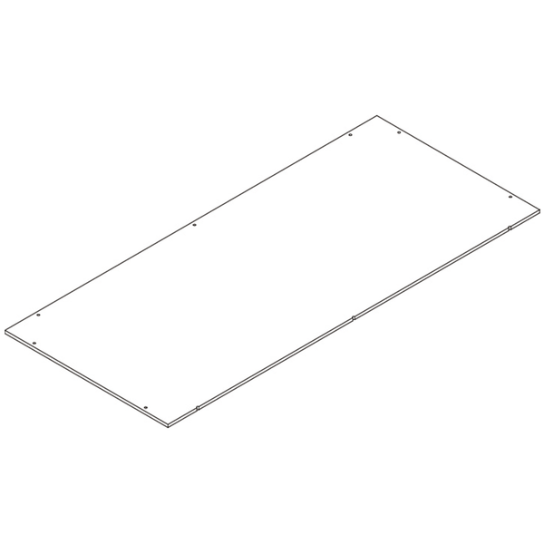 Two-Door Tall Kitchen Storage Cabinet with Open Shelves - Part 16 - Lower Back Board #2