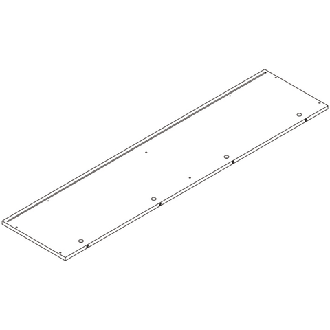 Kids Curve Appeal 46in 4 Cubby Bookcase - Part 1 - Top Board