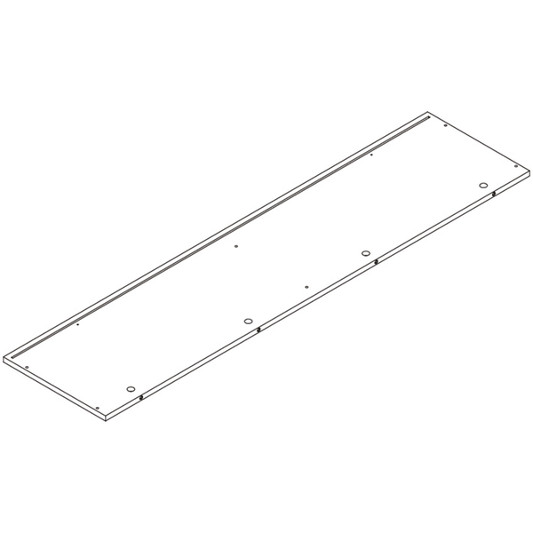 Kids Curve Appeal 46in 4 Cubby Bookcase - Part 1 - Top Board