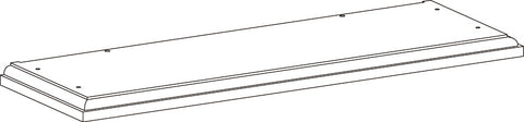 Two-Door Kitchen Wall Cabinet with Rattan Backboard - Part 01 - Top Board