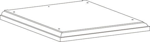 Entryway Slim Cabinet with Layered Door and Drawer - Part 01 - Top Board