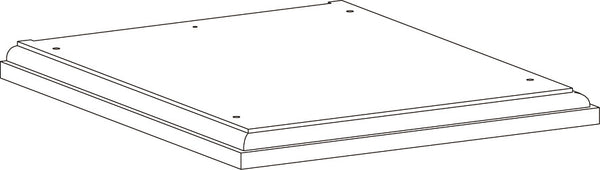 Entryway Slim Cabinet with Layered Door and Drawer - Part 01 - Top Board