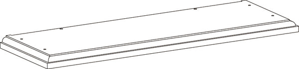 Shorewood Two-Door Wall Cabinet with Rattan Backboard - Part 01 - Top Board