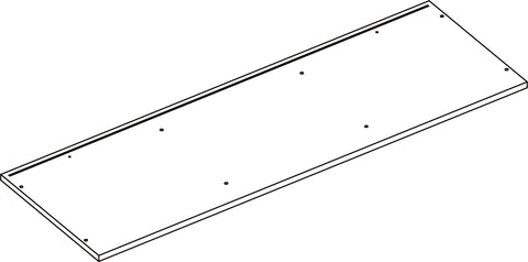 Kids Catch-All Multi-Cubby 35in Toy Organizer – Light Woodgrain - Part 01 - Top Board