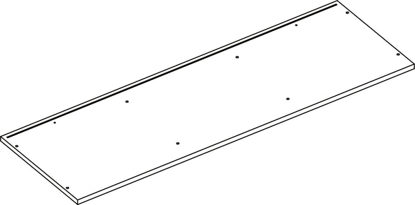 Kids Catch-All Multi-Cubby 35in Toy Organizer – Light Woodgrain - Part 01 - Top Board