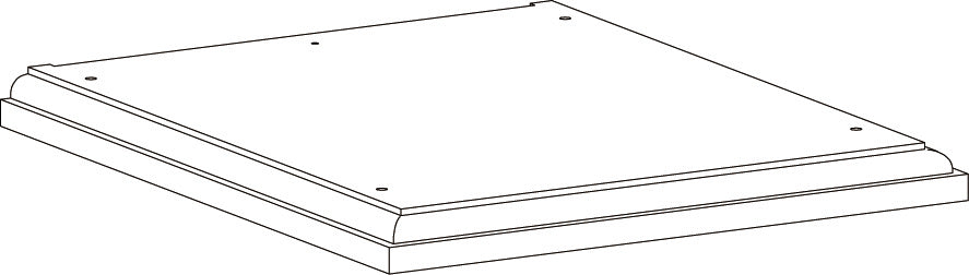 Geneva Slim Cabinet with Layered Door and Drawer - Part 01 - Top Board