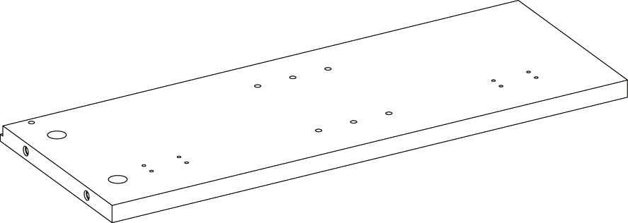 Geneva Two-Door Wall Cabinet with Layered Doors - Part 02 - Left Side Panel