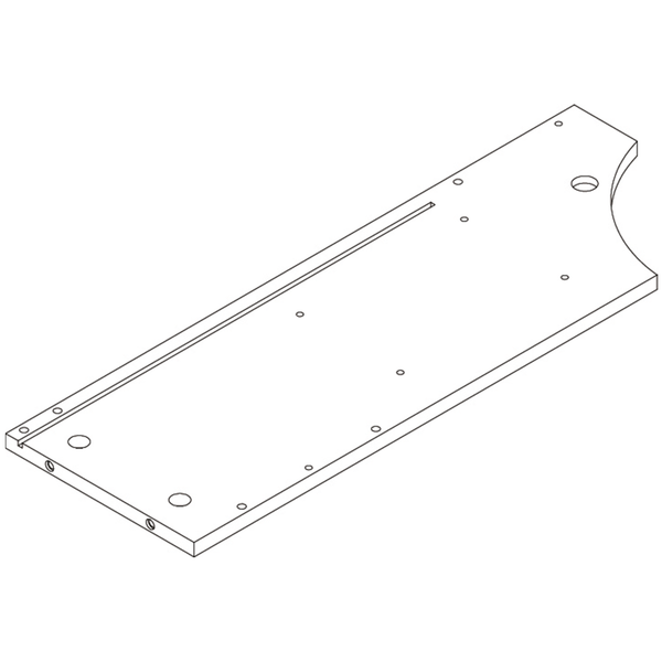 Kitchen Storage Wall Shelf with Towel Bar - Part 2 - Left Side Panel