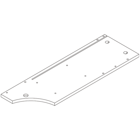 Kitchen Storage Wall Shelf with Towel Bar - Part 3 - Right Side Panel