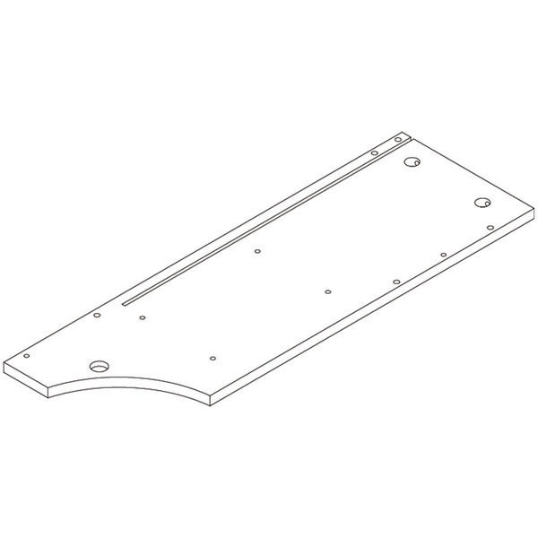 Kitchen Storage Wall Shelf with Towel Bar - Part 3 - Right Side Panel