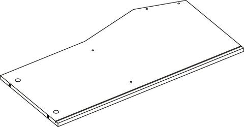 Kids Catch-All Multi-Cubby 35in Toy Organizer – Light Woodgrain - Part 03 - Right Side Panel