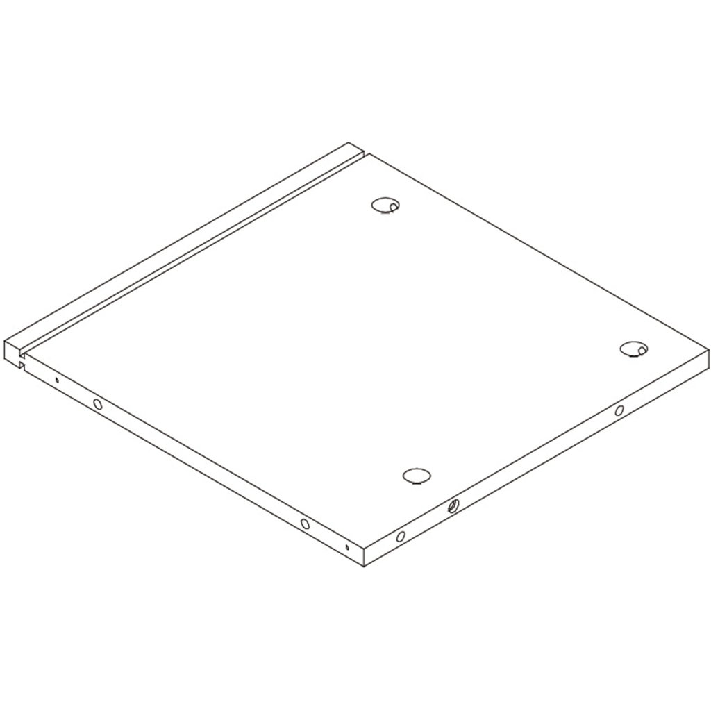Kids Curve Appeal 46in 4 Cubby Bookcase - Part 3 - Upper Middle Support Board