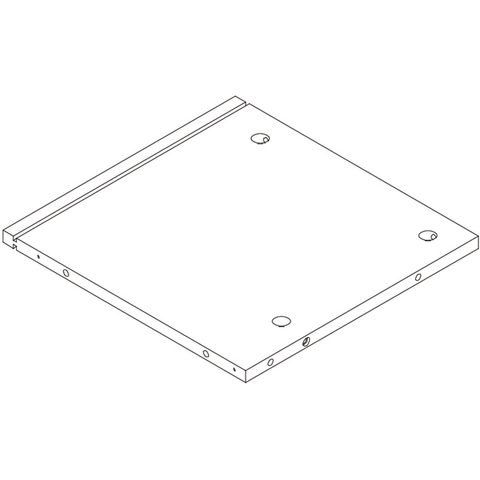 Kids Curve Appeal 46in 4 Cubby Bookcase - Part 3 - Upper Middle Support Board