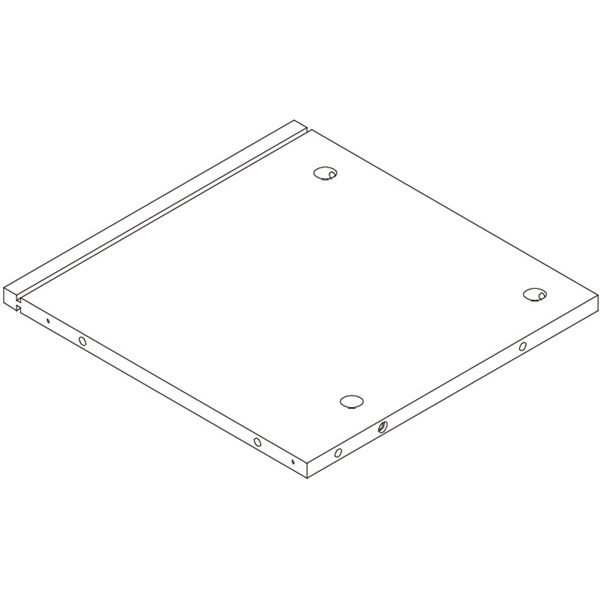 Kids Curve Appeal 46in 4 Cubby Bookcase - Part 3 - Upper Middle Support Board