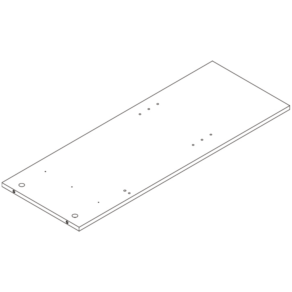 1 Door, 1 Drawer Floor Cabinet with Open Shelves - Part 4 - Divider Board