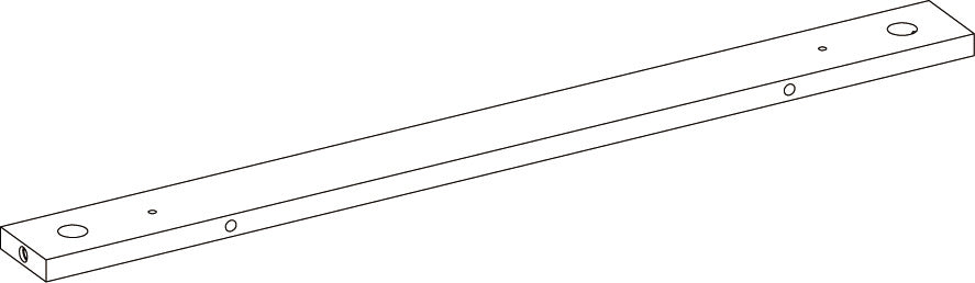 Geneva Two-Door Wall Cabinet with Layered Doors - Part 04 - Cross Bar