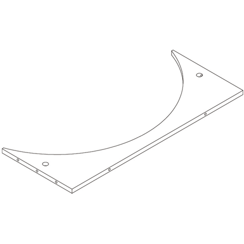 Kitchen Storage Wall Shelf with Towel Bar - Part 4 - Front Panel