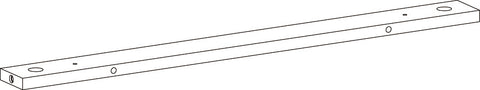 Shorewood Two-Door Wall Cabinet with Rattan Backboard - Part 04 - Rear Cross Bar