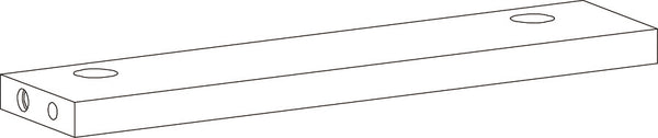 Geneva Slim Cabinet with Layered Door and Drawer - Part 04 - Cross Bar