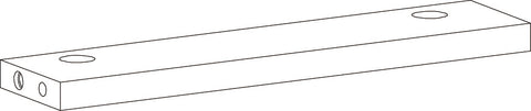 Entryway Slim Cabinet with Layered Door and Drawer - Part 04 - Cross Bar