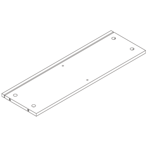Kitchen Storage Wall Shelf with Towel Bar - Part 5 - Middle Shelf
